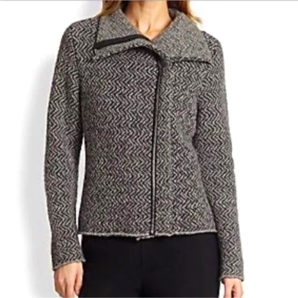 Eileen Fisher | Moon Hi Collar Wool/Alpaca Blend Jacket